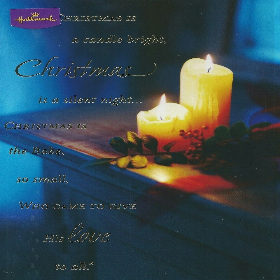 image 1 of Christmas Is A Candle Bright Christmas Card