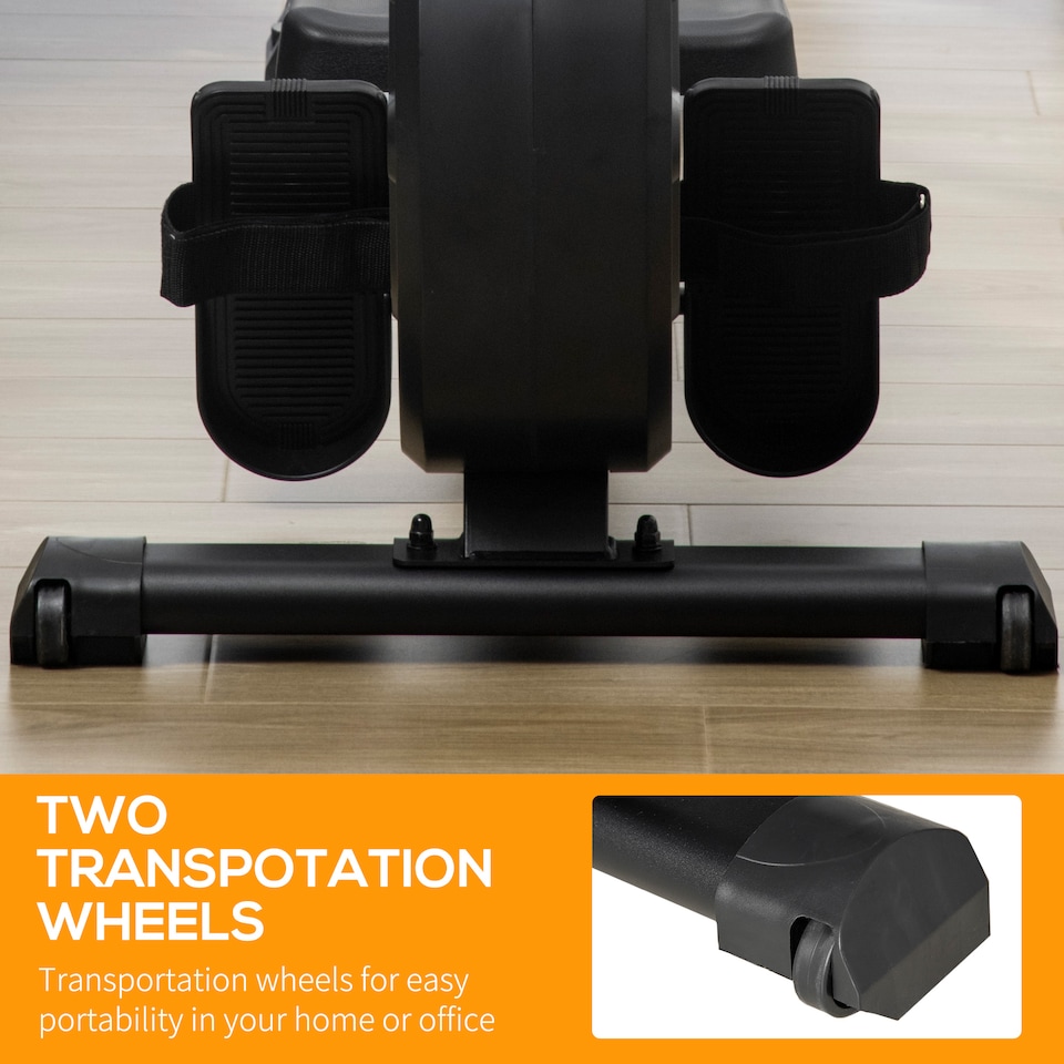 image 1 of HOMCOM Fitness Adjustable Magnetic Rowing Machine Rower with LCD Digital Monitor