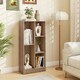 image 7 of COSTWAY 5-Cube Bookcase Wooden Storage Organizer White Yellow