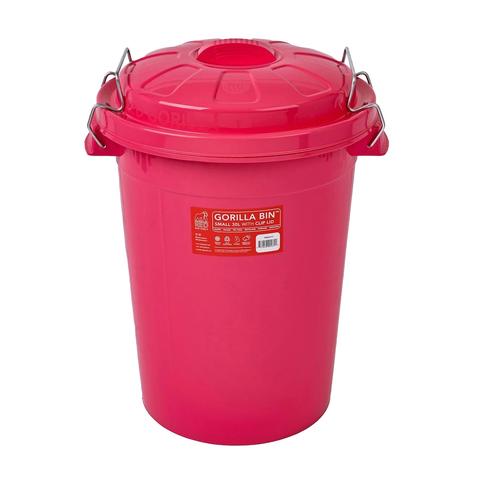 image 1 of Red Gorilla Dustbin - Pink - 50L