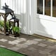 image 2 of Outsunny 27 Pcs Wooden Interlocking Decking Tiles, 30 x 30 cm per piece, Grey