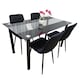 image 1 of Dining Table Set with 4 Chairs Dining Room, and Kitchen table set of 4 White