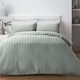image 1 of Serene Honley Seersucker Duvet Cover Set Duck Egg