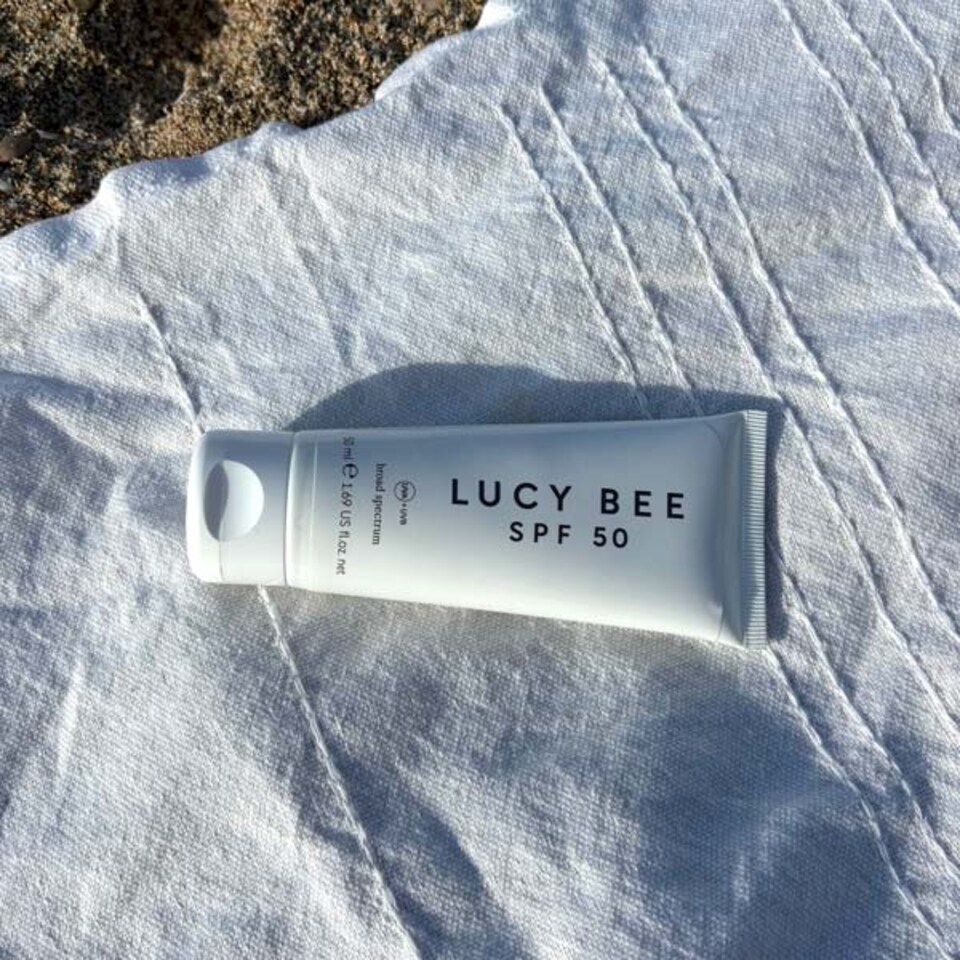 image 1 of Lucy Bee SPF50 Face Sunscreen, Hydrating Daily UVA/UVB & Blue Light Protection with Niacinamide 50ml