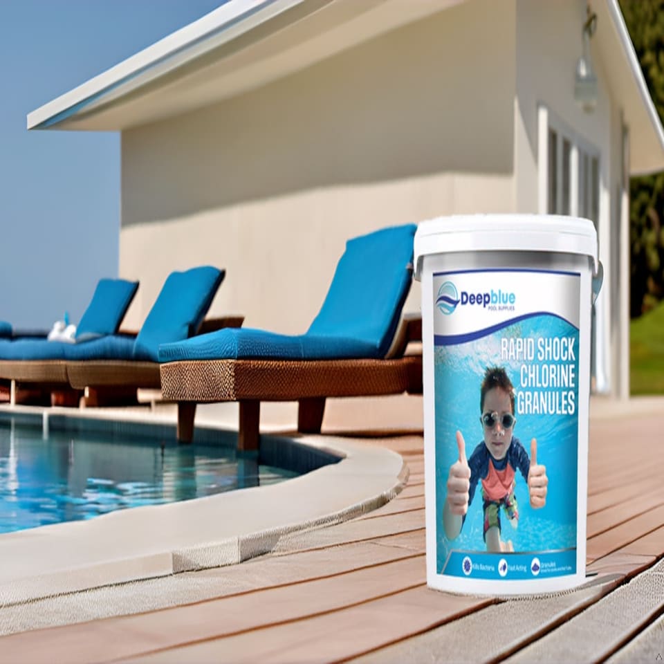 image 1 of 25Kg Deep Blue Pro Rapid Shock Chlorine Granules quick acting for hot tubs, spas and swimming pools
