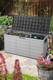 image 5 of Living and Home 290L Outdoor Plastic Garden Storage Box with Wheels, Grey | Grey | 290L | 1