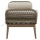 image 2 of Interiors by Premier Rattan Woven Day Bed with 2 side Round Pillow, Rattan Lounge Bench, Wooden Day Bed for Living Room Brown
