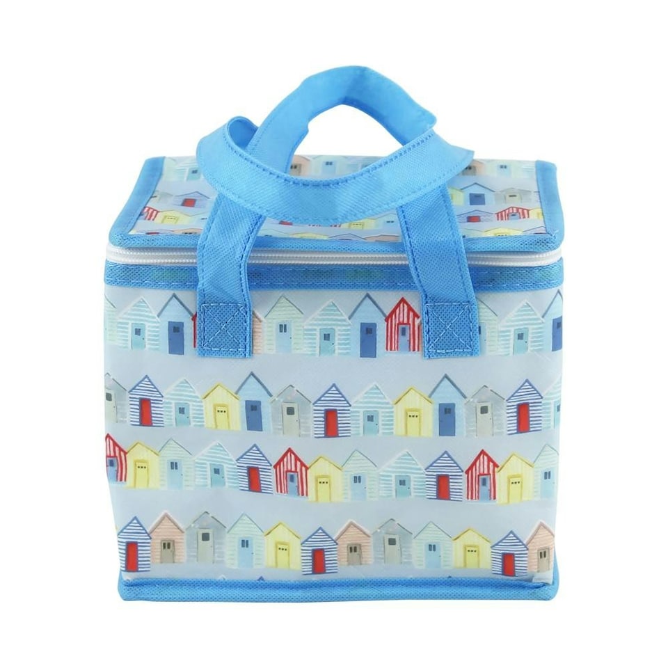 image 1 of Pack of 6 Beach Huts Design Lunch Bags