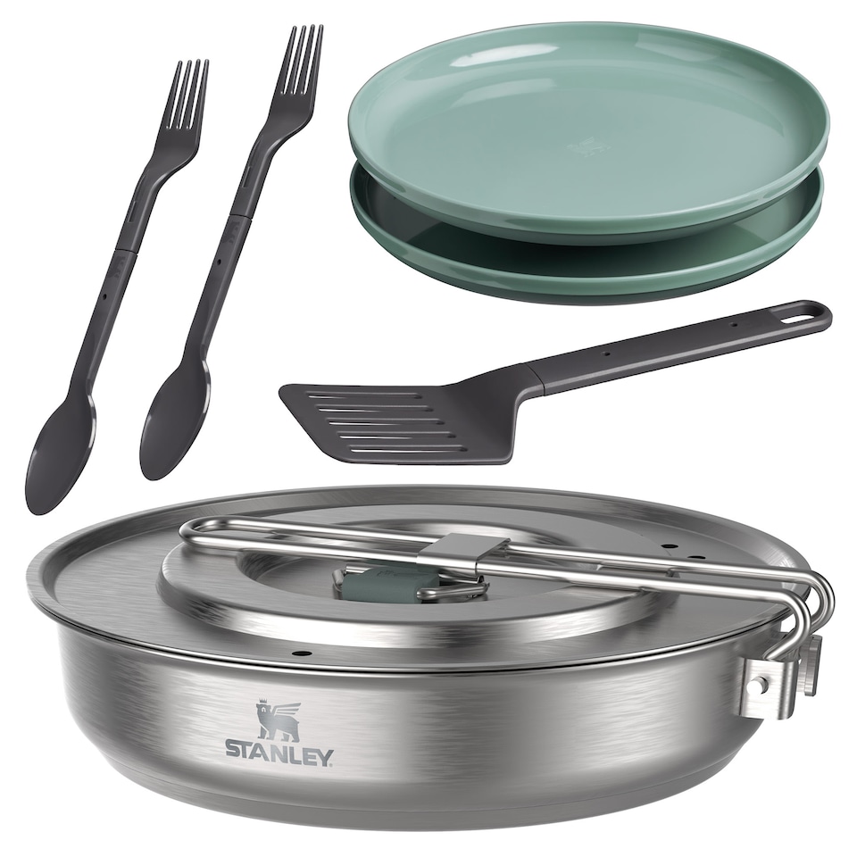 image 1 of Wildfare Core Fry Pan Cookset for Camping | Grey | Silver | One Size | 1