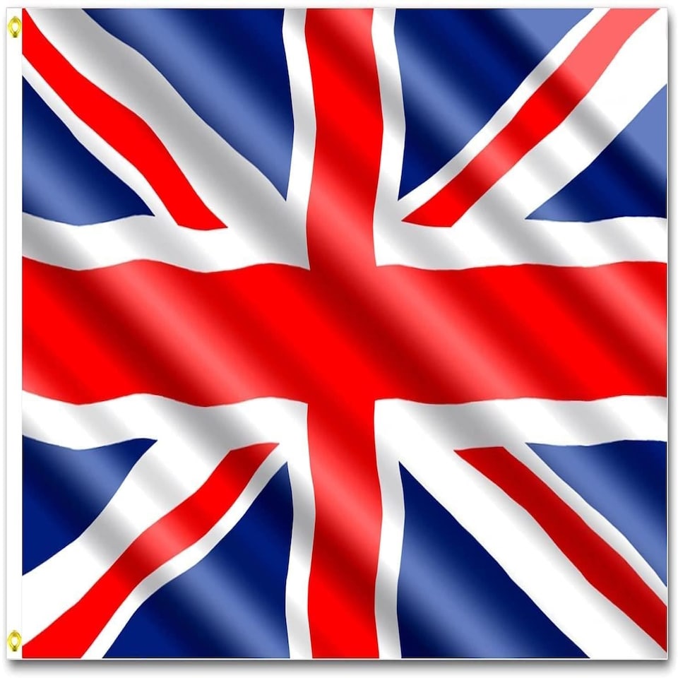 image 1 of 3Pcs Union Jack Flag - 5x3ft With Eyelets Multi