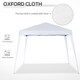 image 5 of Outsunny 3 M x 3 M Base 2.5 M x 2.5 M Top Pop Up Gazebo, 2 Person Setup Instant with Carry Bag, Height Adjustable Slant Leg Party Tent Instant Event Shelter for Garden, Patio | White