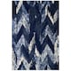 image 1 of KUKOON Blue Striped Chevron Mottled Shaggy Area Rug 160cm x 230cm