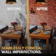 image 6 of NOVECRAFTO Red Brick Effect 3D Wall Panels (96cm x 48cm) DIY PVC Plastic Cladding Panels