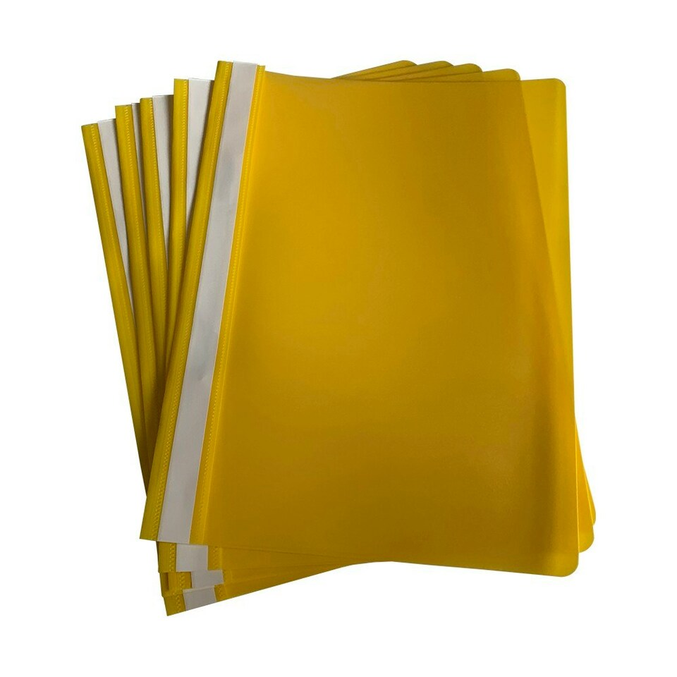 image 1 of Pack of 12 Yellow A4 Project Folders by Janrax
