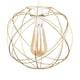 image 1 of ValueLights Rutherford Gold Ceiling Pendant Light Shade & Bulb
