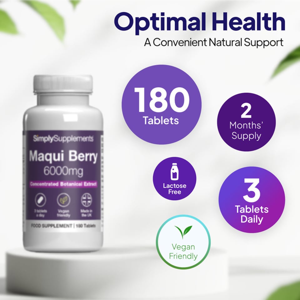 image 1 of Maqui Berry 2,000mg - 180 Tablets