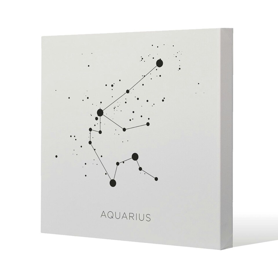 Star constellation zodiac aquarius (canvas) 90 x 90 x 4cm