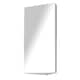 image 1 of HOMCOM Bathroom Corner Wall Mirror Storage Cabinet Cupboard Stainless Steel