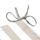 image 2 of Wide Striped Garden Bench Seat Pad Beige
