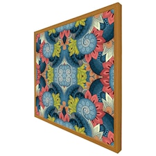Tribal pattern ethnic (Picture Frame) Brown | Oak | XL
