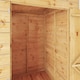 image 5 of 4 x 4 Modular Garden Shed Windowless Wooden Shiplap Pent Tongue and Groove Storage Brown