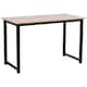 image 1 of HOMCOM Computer Desk Dining Table Writing Table with Metal Frame, Black
