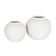 image 2 of Ashen Medium Round Vase - Ceramic - L19 x W19 x H16 cm - White