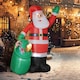 image 7 of Outsunny 9ft/275 cm Christmas Inflatable Santa with Bear Sack, Giant Christmas Blow Up Decoration with Built-in LED Lights for Garden, Indoor Outdoor Home Decor