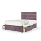 image 1 of Memory Maestro Memory Foam Mauve Naples Velvet 4 Drawer Divan Set And Milan Headboard Small Double