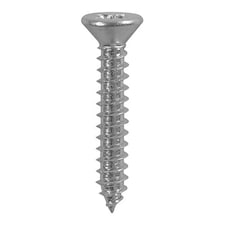 Timco - Metal Tapping Screws - PZ - Countersunk - Self-Tapping - A2 Stainless Steel (Size 3.9 x 38 - 200 Pieces)