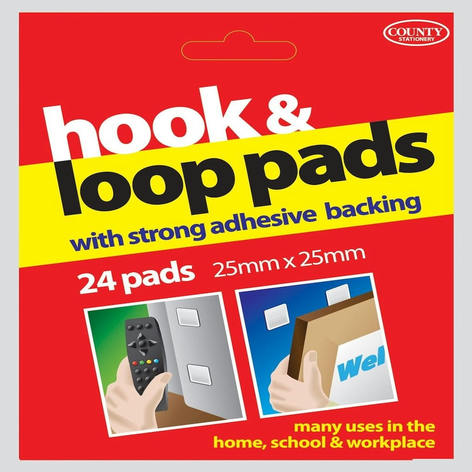 image 1 of Hook and loop pads with strong adhesive backing - 60cm X 20mm