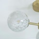 image 1 of ValueLights India White Confetti Glass 3 Way Flush Ceiling Light