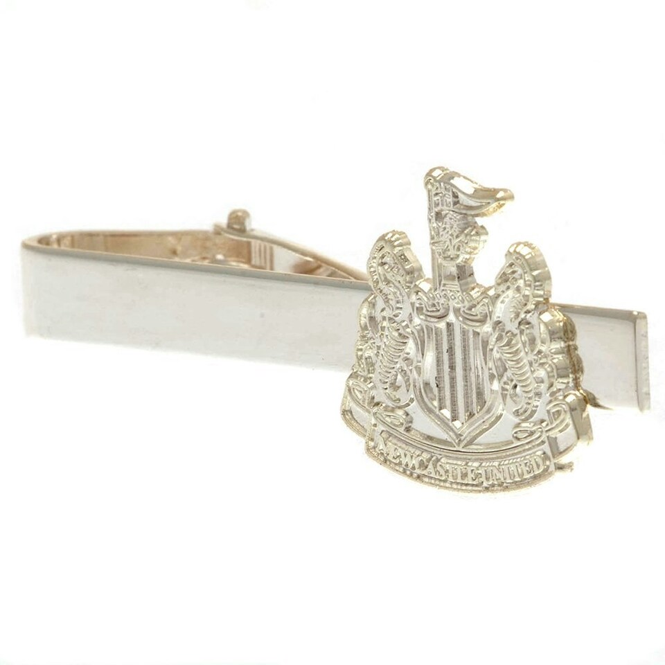 Newcastle United FC Silver Painted Tie Clip - Silver - 50mm x 12mm
