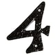 image 1 of Hammer & Tongs Rustic Iron Numeral - Number 4 - H70mm - Black