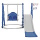 image 1 of Living and Home Kids Toddler Swing and Slide Set with Basketball Hoop and Climbing Ladder