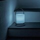 image 1 of ValueLights Corte Black Outdoor Table Lamp Dimmable With White Cylinder Shade