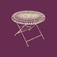 image 2 of Louis Round Folding Table - L70 x W70 x H76 cm Brown
