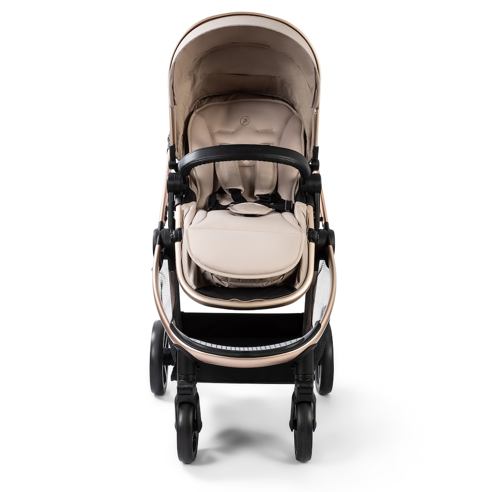 image 1 of Red Kite Push Me Pace i 2 in 1 Travel System with i-Size Car Seat - Latte | Brown | Latte | One Size | 1
