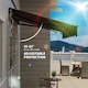 image 8 of Outsunny 2.5 x 2m Electric Awning with LED Light and Remote Controller Grey Grey