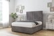 image 3 of Sloomy Kansas Slate Naples Divan Bed Base No Drawers With 54 Inch Floor Standing Headboard | Grey | Slate | Single | 1