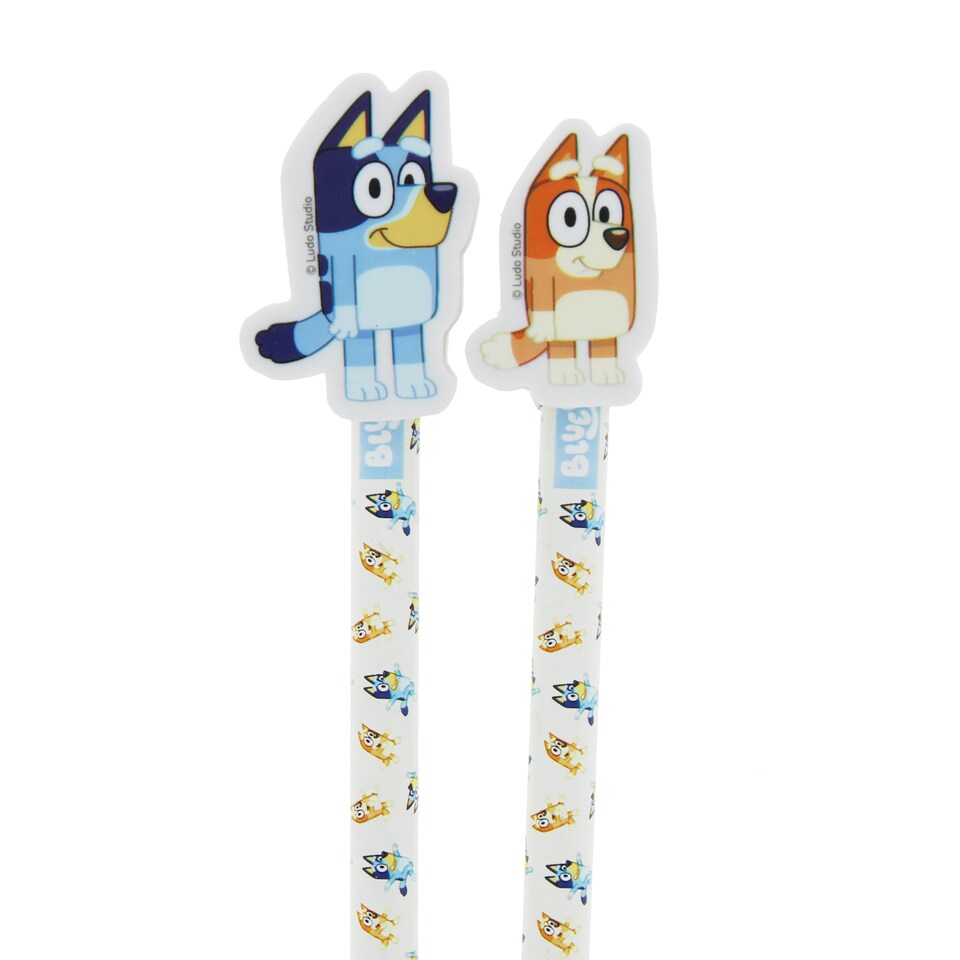 image 1 of Bluey Pencil & Eraser Set