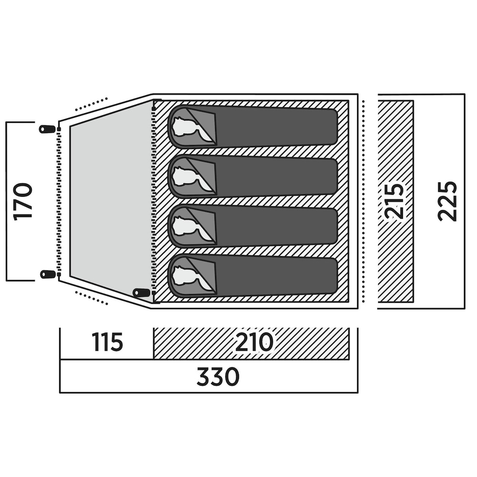 image 1 of Easy Camp Setesdal 4 Dome Tent