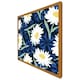 image 1 of Daisies on navy (Picutre Frame) Brown | Oak | S
