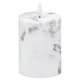 image 5 of Hill Interiors Luxe Collection Marble Natural Glow Electric Candle - White/Black - 15cm x 7cm x 7cm