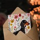 image 3 of Greeting Card Dachshund Sausage Dog Lover Floral Watercolour Birthday