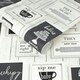 image 3 of Contour Framed Quotes Black  & White Washable Wallpaper Black | White