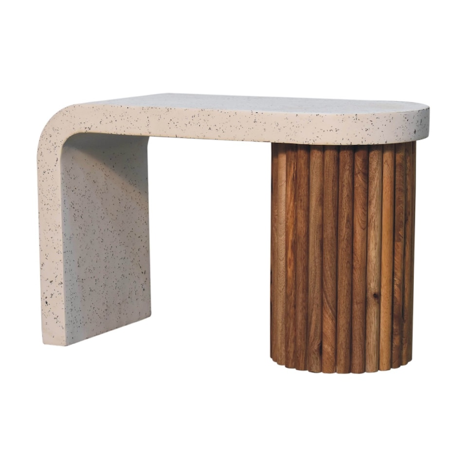 image 1 of Artisan Furniture Solid Wood Serenity Terrazzo Coffee Table
