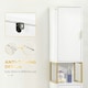 image 9 of kleankin Freestanding Bathroom Cabinet Linen Towel w/ Adjustable Shelf, 2 Doors