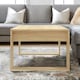 image 5 of Rectangular Coffee Table Living Room Furniture Oak Brown