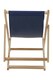 image 5 of Essentials by Premier Blue Deck Chair, Water-resistant Small Outdoor Deck Chair, Built Last Lawn Chair, Foldable Wooden Deck Chair
